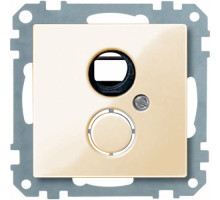Лиц. панель розеточная Merten System M, 1х RJ45, плоская, внутренняя, цвет: бежевый (MTN290344)