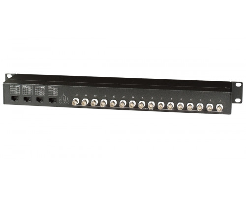 Приёмопередатчик SC&T, портов: 20, RJ45/BNC, (TPP016-RJ45)