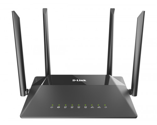 Маршрутизатор D-Link, портов: 5, LAN: 4, WAN: 1, скорость мб/с: 1 167, антенн: 4, USB: Нет, 44х136х205 мм (ВхШхГ), цвет: чёрный, DIR-842/RU/R4A