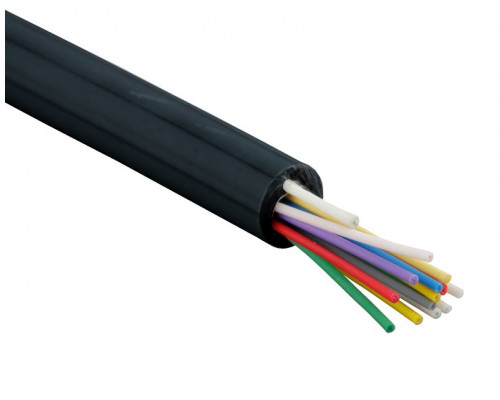 Кабель ВО Hyperline Tight Buffer,  4хОВ, SMF-28 9/125, LSZH, Ø 5,5мм, универсальный, диэлектрический, цвет: чёрный