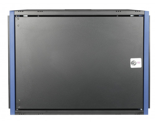 Шкаф телекоммуникационный настенный Datarex, 19", 9U, 357х600х600 мм (ВхШхГ), дверь: металл, разборный, цвет: чёрный