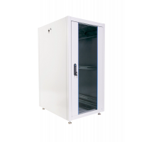 Шкаф телекоммуникационный напольный ЭКОНОМ 24U (600 × 1000) дверь стекло, дверь металл