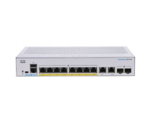 Коммутатор Cisco CBS350-8FP-E-2G-EU