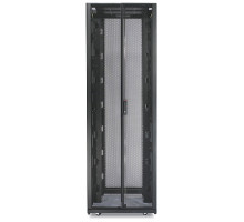 Шкаф серверный напольный APC NetShelter SX, IP20, 48U, 2136х750х1070 мм (ВхШхГ), дверь: перфорация, боковая панель: сплошная съемная, цвет: чёрный