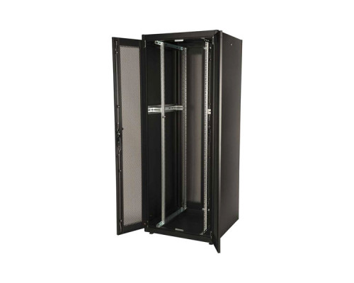 Шкаф серверный напольный Lande DYNAmic Basic, IP20, 42U, 2010х800х800 мм (ВхШхГ), дверь: перфорация, боковая панель: сплошная съемная, разборный, цвет
