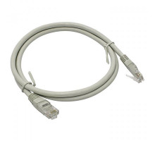 Шнур комм. Datarex, кат. 5е, неэкр., RJ45/RJ45, PVC, 0.3м, серый