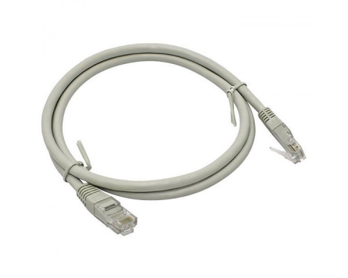 Шнур комм. Datarex, кат. 5е, неэкр., RJ45/RJ45, PVC, 0.3м, серый