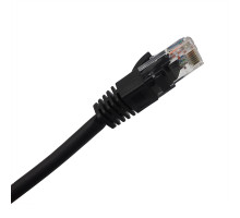 Шнур комм. BNH, кат. 5е, неэкр., U/UTP, RJ45/RJ45, LSZH, AWG24 2м, чёрный
