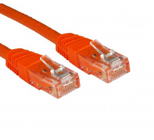 Шнур комм. Datarex, кат. 5е, неэкр., U/UTP, RJ45/RJ45, LSZH (нг(A)-HF), 10м, оранжевый