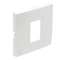 Лиц. панель розеточная Efapel Logus90, 1х RJ45, плоская, цвет: белый (90751 TBR)