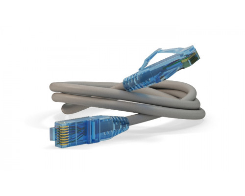 Шнур комм. Hyperline, кат. 6, неэкр., U/UTP, RJ45/RJ45, LSZH, AWG24 10м, серый