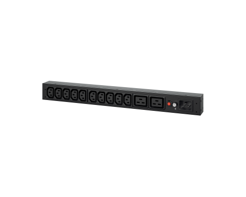 Блок силовых розеток CyberPower Basic, IEC 320 C13 х 10, IEC 60320 С19 х 2, вход IEC 320 C20, шнур 3 м, 44х445х38 мм (ВхШхГ), 16А, автомат, чёрный, 2