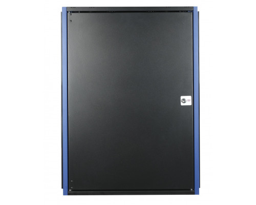 Шкаф телекоммуникационный настенный Datarex, 19&quot;, 18U, 757х600х600 мм (ВхШхГ), дверь: металл, разборный, цвет: чёрный