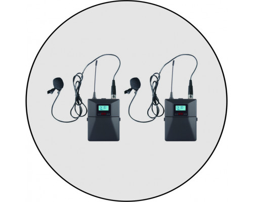 ITC T-521UL радиосистема, 2 петличных микрофона