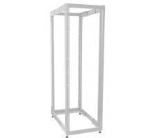 Стойка открытая 19" ITK LINEA F, телекоммуникационная, 45U, 2204х600х800 мм (ВхШхГ), двухрамная, цвет: серый