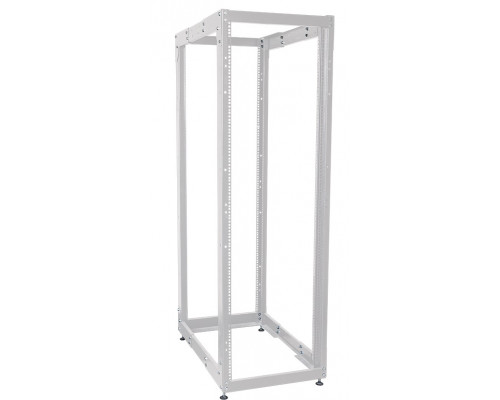 Стойка открытая 19" ITK LINEA F, телекоммуникационная, 45U, 2204х600х800 мм (ВхШхГ), двухрамная, цвет: серый