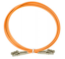 Комм. шнур оптический Eurolan Tight Buffer, Duplex LC/LC, OM2 50/125, LSZH (нг(A)-HF), 2м, серый хвостовик, цвет: оранжевый