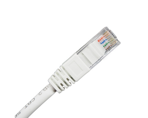 Шнур комм. BNH, кат. 5е, неэкр., U/UTP, RJ45/RJ45, LSZH, AWG24 1.5м, белый