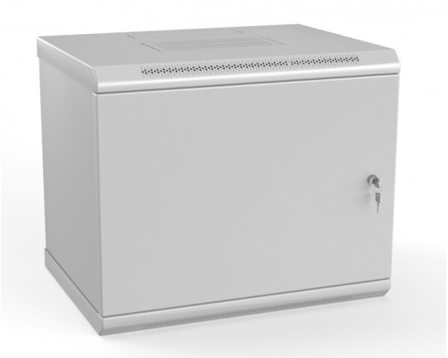 Шкаф телекоммуникационный настенный Hyperline TWL, 19", 15U, 775х600х600 мм (ВхШхГ), дверь: металл, разборный, цвет: серый