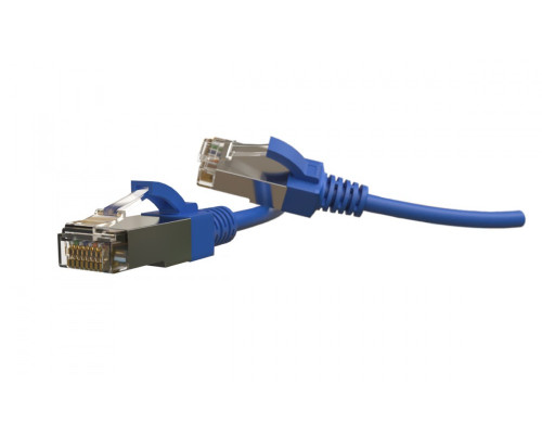 Шнур комм. Hyperline, кат. 6, экр., S/FTP, RJ45/RJ45, LSZH, AWG28 5м, синий