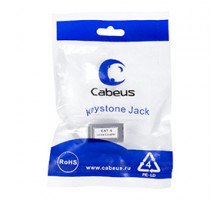 Cabeus CA-8p8c-C6-SH Проходной адаптер, RJ45-RJ45 (8p8c), категория 6, экранированный