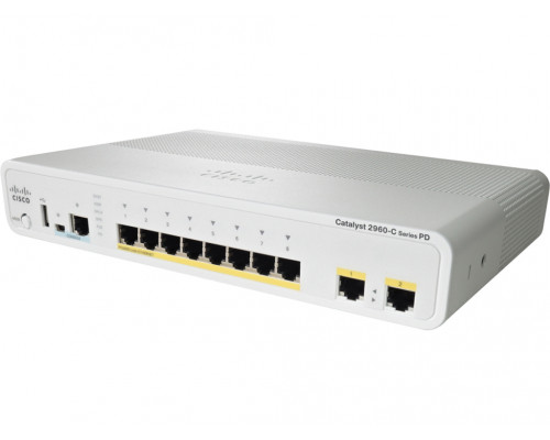 Коммутатор Cisco, WS-C2960CPD-8PT-L