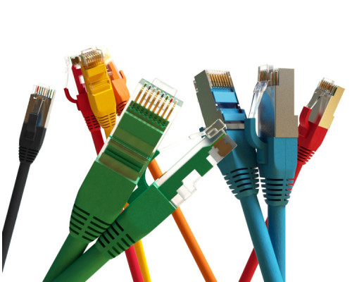 Шнур комм. Hyperline, кат. 6, экр., STP, RJ45/RJ45, LSZH, AWG24 15м, чёрный