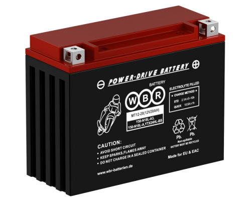 Аккумулятор для ИБП WBR MT, 162х87х205 мм (ВхШхГ),  необслуживаемый свинцово-кислотный,  12V/21 Ач, (MT12-20)