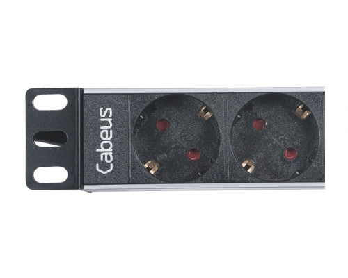 Блок евророзеток для 10" шкафов 10А Cabeus PDU-4P-2IEC 4 розетки