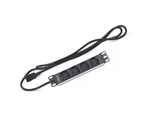 Блок евророзеток для 10" шкафов 10А Cabeus PDU-4P-2IEC 4 розетки