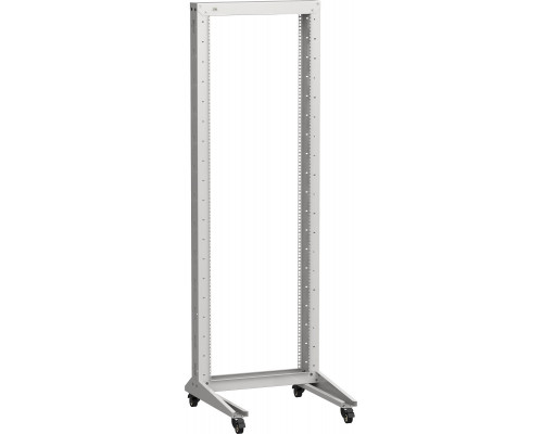 Стойка открытая 19" ITK LINEA F, телекоммуникационная, 33U, 1600х600х600 мм (ВхШхГ), однорамная, цвет: серый