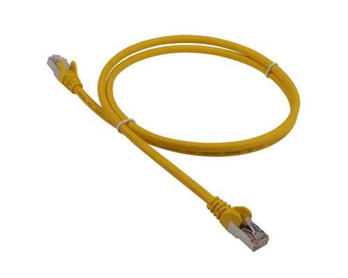 Шнур комм. Lanmaster, кат. 5е, экр., FTP, RJ45/RJ45, LSZH, AWG26 15м, жёлтый