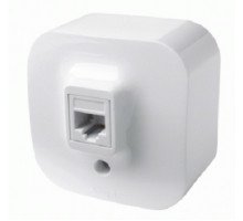 Розетка информационная Legrand Quteo, 1x RJ45, кат. 5е, 65х65 мм (ВхШ), цвет: белый, (LEG.782224)