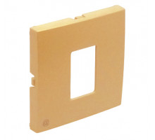Лиц. панель розеточная Efapel Logus90, 1х RJ45, плоская, цвет: золото (90751 ECJ)