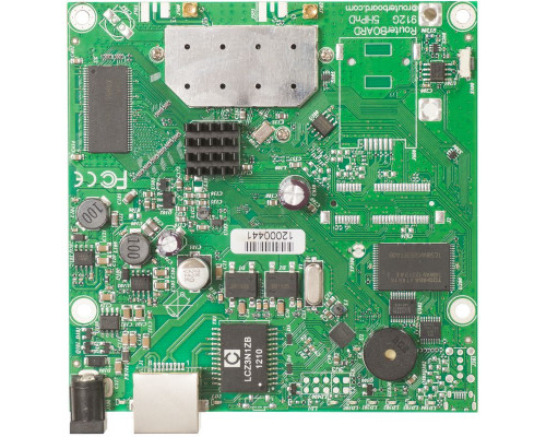 Маршрутизатор Mikrotik, портов: 1, 105х105 мм (ШхГ), бескорпусный, RB911G-2HPnD