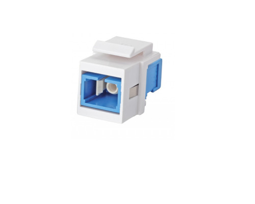 Модуль соединительный Eurolan, keystone, 1хSC (simplex), цвет: синий