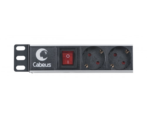 Блок евророзеток для 19" шкафов 10А Cabeus PDU-8P 8 розеток