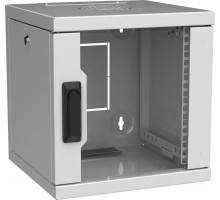 Шкаф телекоммуникационный настенный ITK LINEA WS, 10&quot;, 6U, 330х320х310 мм (ВхШхГ), дверь: стекло, разборный, цвет: серый