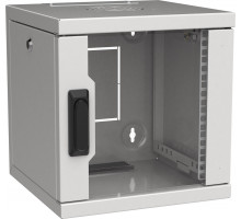 Шкаф телекоммуникационный настенный ITK LINEA WS, 10", 6U, 330х320х310 мм (ВхШхГ), дверь: стекло, разборный, цвет: серый