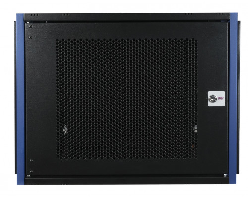 Шкаф телекоммуникационный настенный Datarex, 19", 9U, 357х600х450 мм (ВхШхГ), дверь: перфорация, разборный, цвет: чёрный