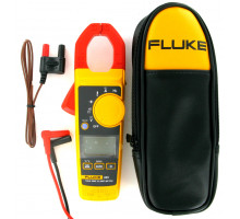 Клещи FLUKE, токоизмерительные, с дисплеем, питание: батарейки, корпус: пластик, с термопарой, (4152643)
