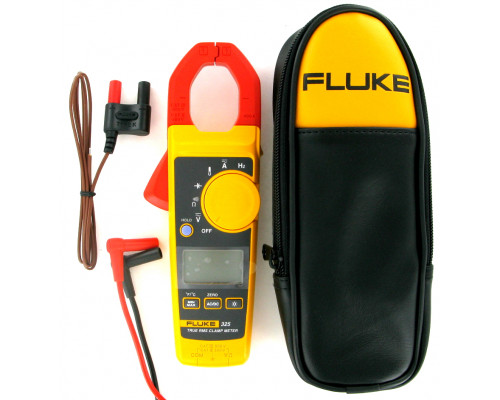 Клещи FLUKE, токоизмерительные, с дисплеем, питание: батарейки, корпус: пластик, с термопарой, (4152643)