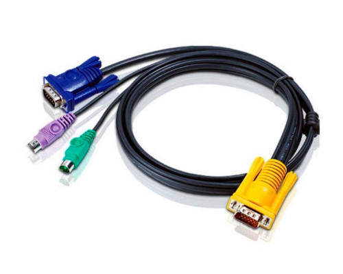 Шнур ввода/вывода Aten, SPHD-15, 3 м, разъём SPHD 3 в 1, (2L-5203P)
