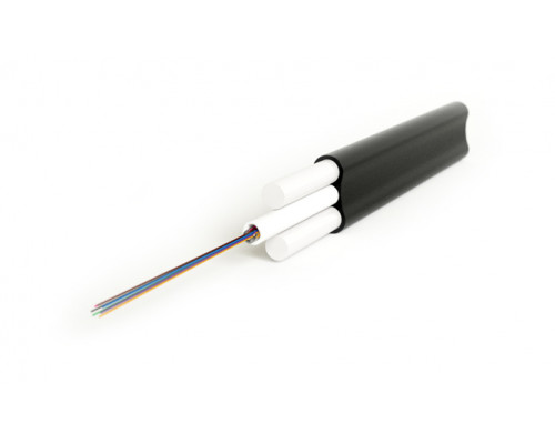 Кабель ВО Hyperline Loose tube,  16хОВ, OM2 50/125, PE, Ø 8,4мм, снаружи зданий, небронированный, цвет: чёрный