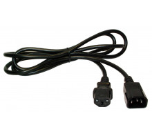 Шнур для блока питания Lanmaster, IEC 60320 С13, вилка IEC 60320 С20, 3 м, 10А, цвет: чёрный