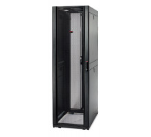Шкаф серверный напольный APC NetShelter SX, IP20, 48U, 2258х600х1070 мм (ВхШхГ), дверь: перфорация, боковая панель: сплошная съемная, цвет: чёрный