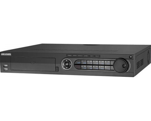 Видеорегистратор HIKVISION, каналов: 32, H.265+/H.265/H.264+/H.264, 4x HDD, звук Да, порты: 2х HDMI, 3x USB, VGA, CVBS, память: 32 ТБ, питание: AC220V