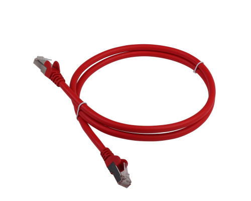 Шнур комм. Lanmaster, кат. 6, экр., FTP, RJ45/RJ45, LSZH, AWG26, 1.5м, красный