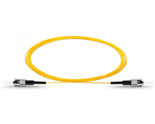 Пигтейл Eurolan, ST, OS2 9/125, 3м, серебристый хвостовик, цвет: жёлтый