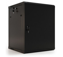 Шкаф телекоммуникационный настенный Hyperline TWB-FC, 19&quot;, 22U, 1086х600х600 мм (ВхШхГ), дверь: металл, разборный, цвет: чёрный